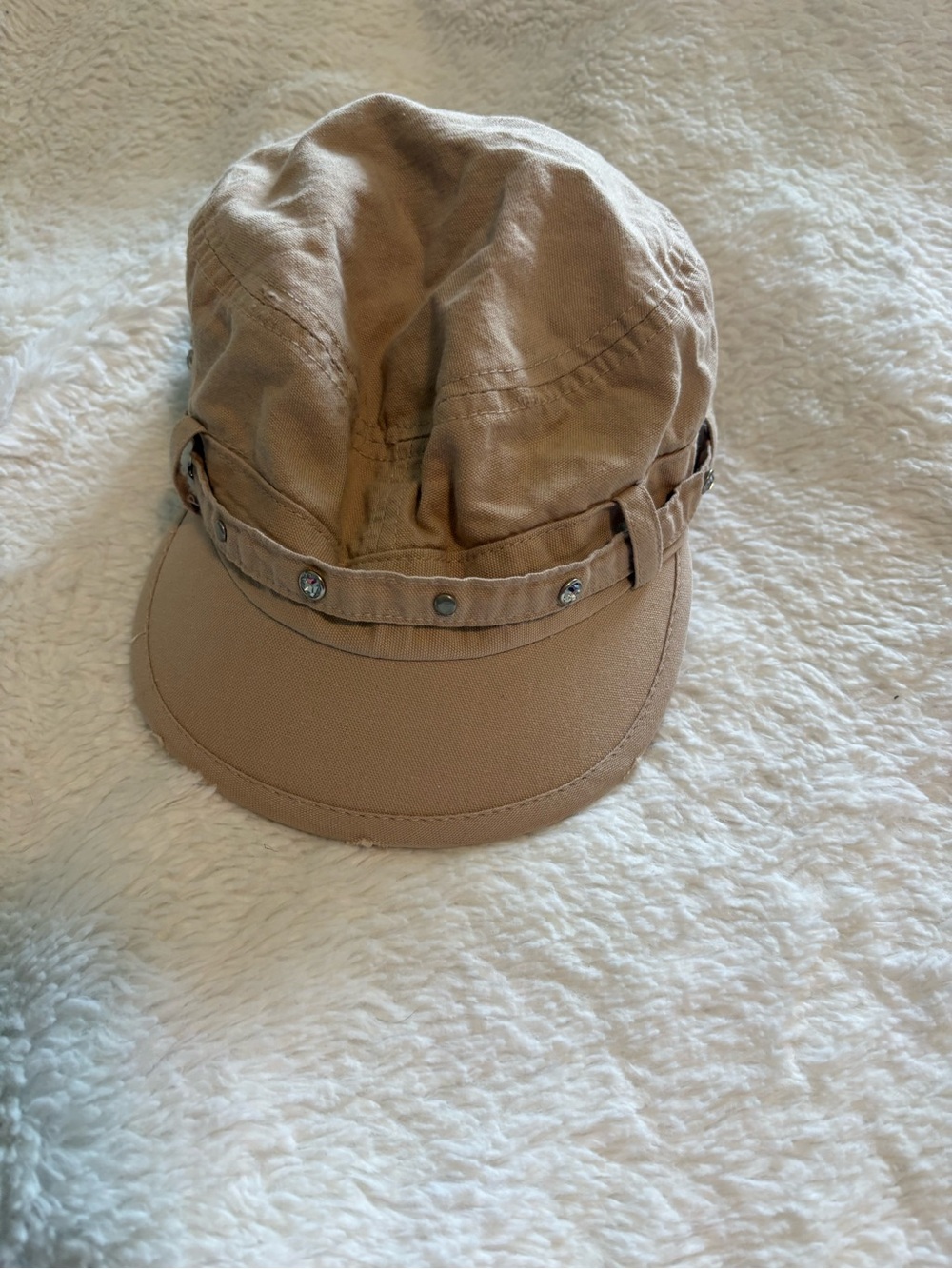 Limited Too Tan Cadet-Style Women's Hat